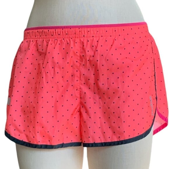 Reebok Running Shorts Pink w/ Black Polka Dots Sz S 80E - Picture 2 of 8